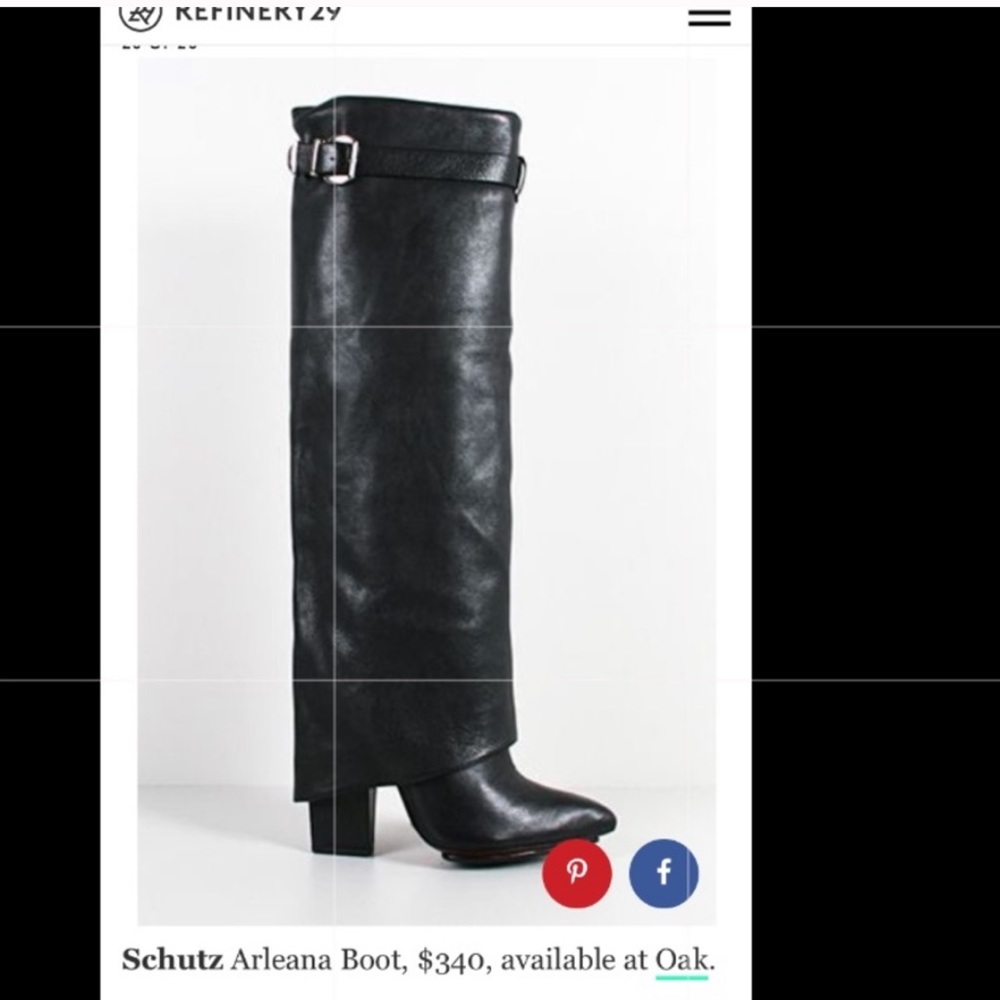 Schutz Foldover Knee High Boots